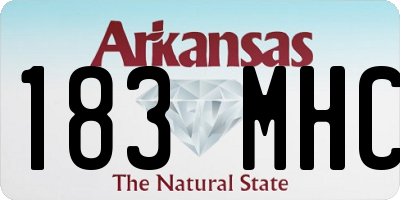 AR license plate 183MHC