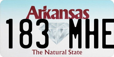 AR license plate 183MHE