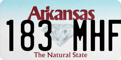 AR license plate 183MHF