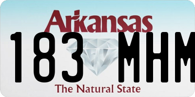 AR license plate 183MHM