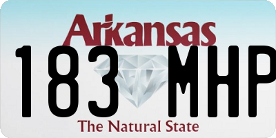 AR license plate 183MHP