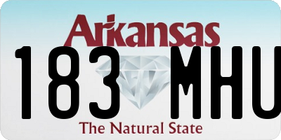 AR license plate 183MHU