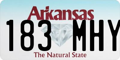 AR license plate 183MHY