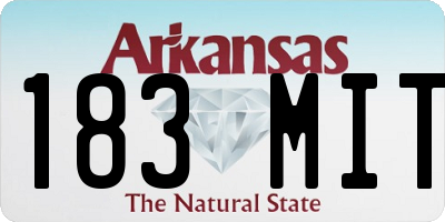AR license plate 183MIT