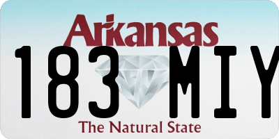 AR license plate 183MIY