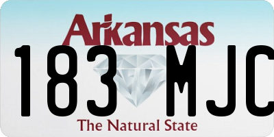 AR license plate 183MJC