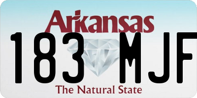 AR license plate 183MJF