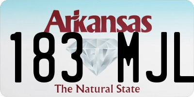 AR license plate 183MJL