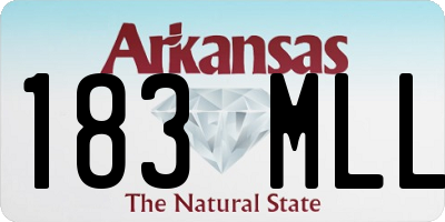 AR license plate 183MLL