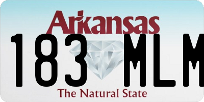 AR license plate 183MLM