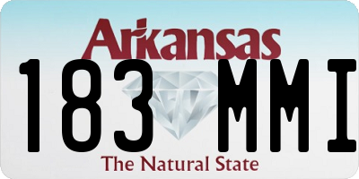 AR license plate 183MMI