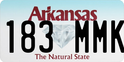 AR license plate 183MMK