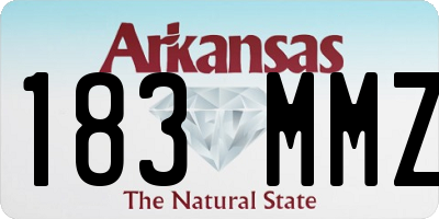 AR license plate 183MMZ