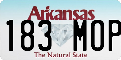 AR license plate 183MOP