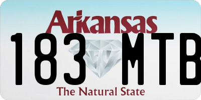 AR license plate 183MTB