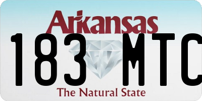 AR license plate 183MTC
