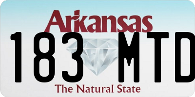 AR license plate 183MTD