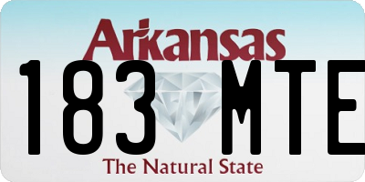AR license plate 183MTE