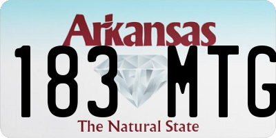 AR license plate 183MTG