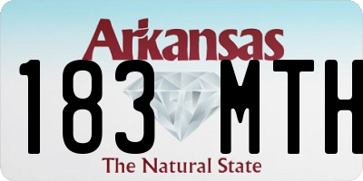 AR license plate 183MTH
