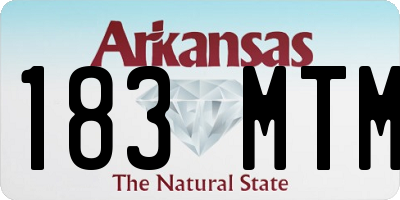 AR license plate 183MTM