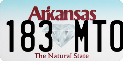 AR license plate 183MTO