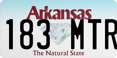 AR license plate 183MTR