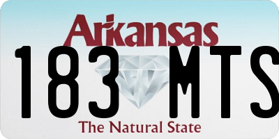 AR license plate 183MTS