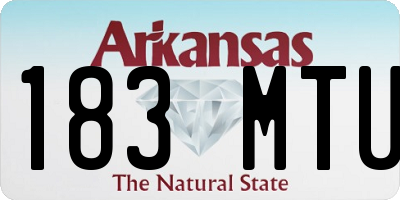 AR license plate 183MTU