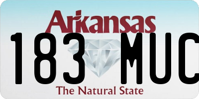 AR license plate 183MUC