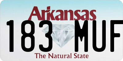 AR license plate 183MUF