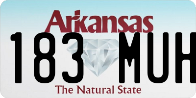 AR license plate 183MUH