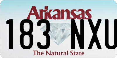 AR license plate 183NXU
