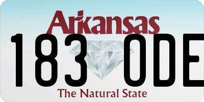 AR license plate 183ODE
