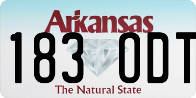 AR license plate 183ODT