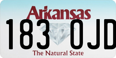 AR license plate 183OJD