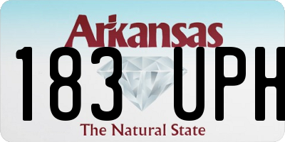 AR license plate 183UPH