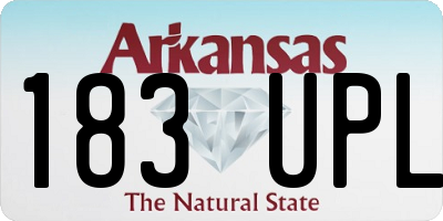 AR license plate 183UPL
