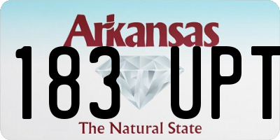 AR license plate 183UPT