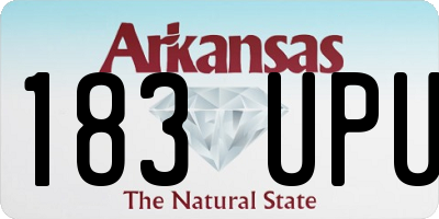 AR license plate 183UPU