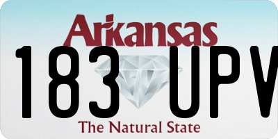 AR license plate 183UPV
