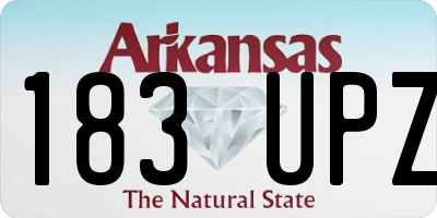 AR license plate 183UPZ