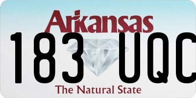 AR license plate 183UQC