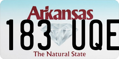 AR license plate 183UQE