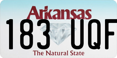 AR license plate 183UQF