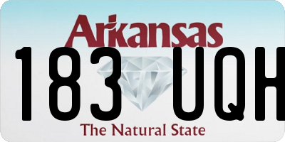 AR license plate 183UQH