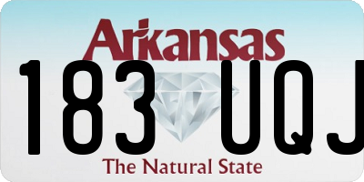AR license plate 183UQJ