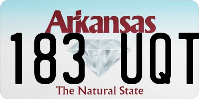 AR license plate 183UQT