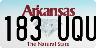 AR license plate 183UQU