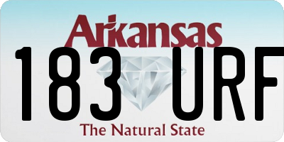 AR license plate 183URF